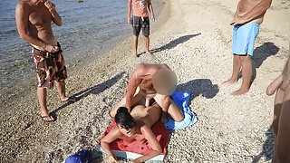 Anal Cumshot Party In Mykonos! Fuck Me In The Ass!